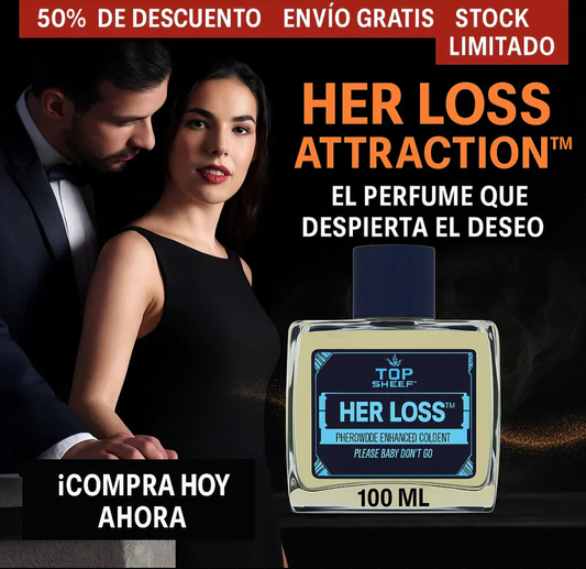 ¡Deja de ser Invisible! - "Her Loss®" Perfume con Feromonas para Hombres 💎